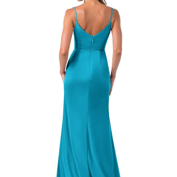 Azazie Dress Jade Size 10 - Picture 7 of 8